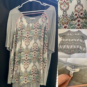 Maurice’s Grey and Floral Top